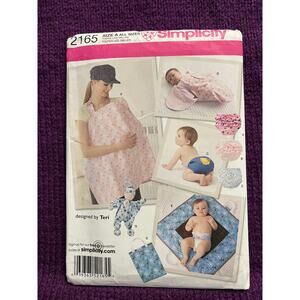Simplicity 2165 baby swaddle nursing cover diaper cover blanket